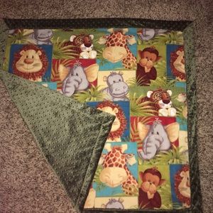 Jungle baby blanket